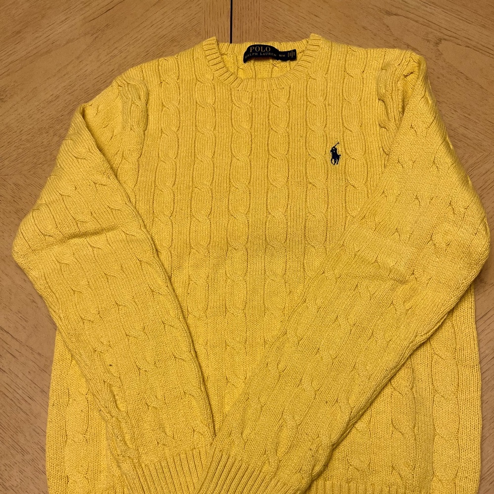 Female Ralph Lauren Polo Sweater Yello